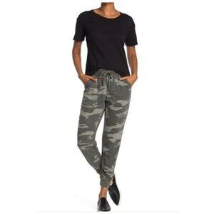 Splendid Boardwalk Camo Print Jogger Pants Womens S Pull On Elastic Waist Rayon